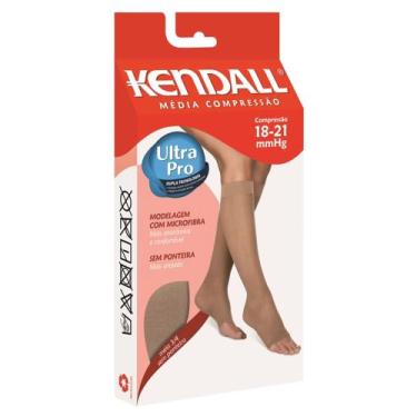 Imagem de Meia média compressao 3/4 sem ponteira mel  gg  - kendall, GG
