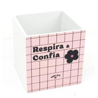 Imagem de Porta Lapis Simples Respira E Confia Simples - Papelote