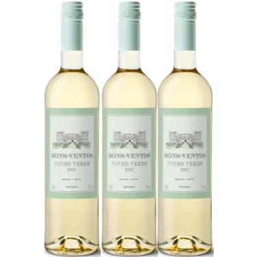 Imagem de Vinho Verde Bons Ventos Branco 750ml (3 Und)