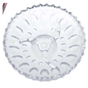 Imagem de Petisqueira De Vidro 22cm Com 3 Divisórias Dolce Home