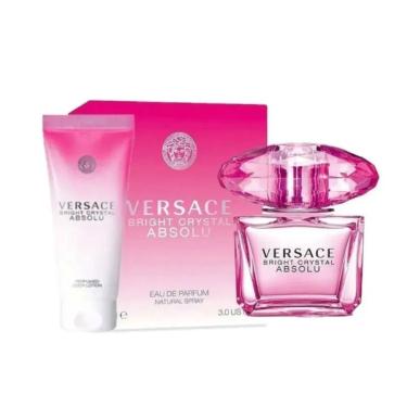 Imagem de Kit Perfume Bright Crystal Absolu Eau de Parfum Feminino Floral 50ML + Loção Corporal 95ML Versace