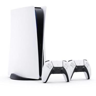 Imagem de Skin Adesiva PS5 Pro Branco Liso Com Disco e Controles - Resitank, VIN