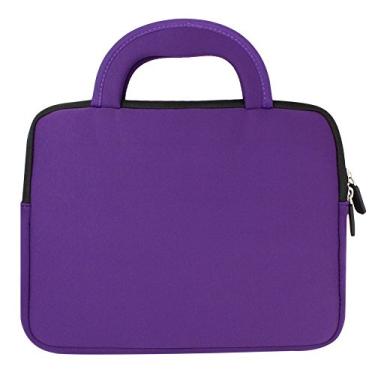Imagem de Evecase iPad Pro 10.5 / iPad 9.7 / iPad Pro 9.7, Case Bag, UltraPortable Handle Carrying Portfolio Neoprene Sleeve Case Bag for Apple iPad Pro 9.7, iPad Air 2/Air (iPad 6/5), iPad 4 3 2 - Purple