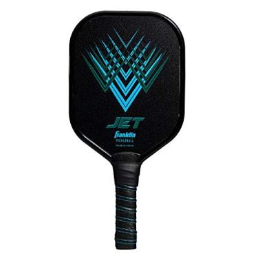 Imagem de Franklin Sports Pickleball Paddle – Raquete de alumínio – Jet – Azul – Aprovado pelos EUA (USAPA)
