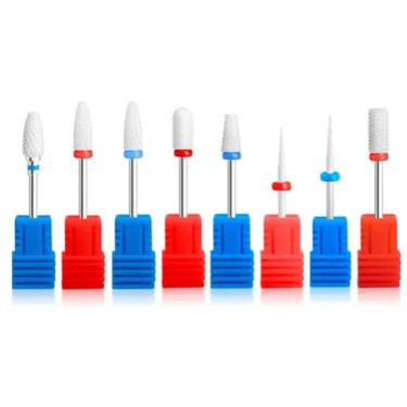 Imagem de Broca Lixa Unha Kit 8 Blocas de Cerâmica Para Manutenção