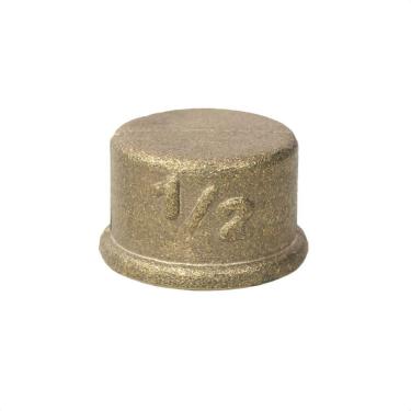 Imagem de Tampão Plug Caps Fêmea De 1/2 Em Latão Amarelo