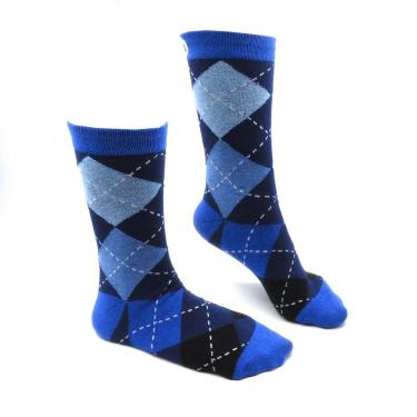 Imagem de Meias Divertidas Slotix Diamantes Azul