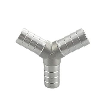 Imagem de 4mm 6mm 8mm 10mm 12mm 13mm 14mm 15mm 16mm 19mm 20mm Mangueira Barb Tee Y Tipo 3 Tr¨ºs Vias 304 Conector de Encaixe de Tubo de A?o Inoxid¨¢vel, Y, 25mm