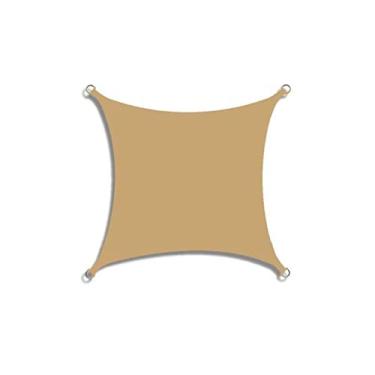 Imagem de KBREE Toldo de lona dobrável protetor solar ao ar livre e cobertura à prova d'água guarda-sol Oxford pano sombra triângulo quatro retangulares