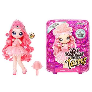 Imagem de MGA Entertainment Boneca Na Na Na Na Surprise Teens Fashion – Coco Von Sparkle, 11 bonecas de tecido macio, inspirado em flamingos