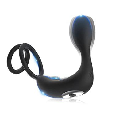 Imagem de Vibrador com Controle Remoto Sem Fio Estimulador Anal Brinquedos Sexual Atraso Ejaculação Masculino Pluzer