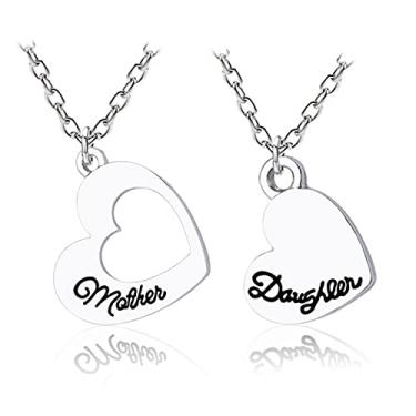 Imagem de CNBPIC Casal Lua Estrela Melhor Amigo Irmãs Pingente Colar Presente Para Mamãe E Papai