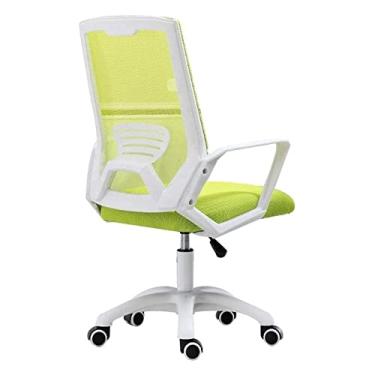Imagem de cadeira de escritório Cadeira de computador Cadeira executiva Cadeira de mesa de escritório ajustável em altura Assento de malha ergonômico Cadeira de jogos Cadeira de trabalho Cadeira (cor: verde)