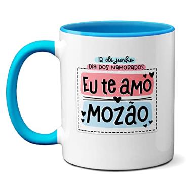 Imagem de Caneca Namorados All We Need Is Love Eu Te Amo Mozão (Azul)