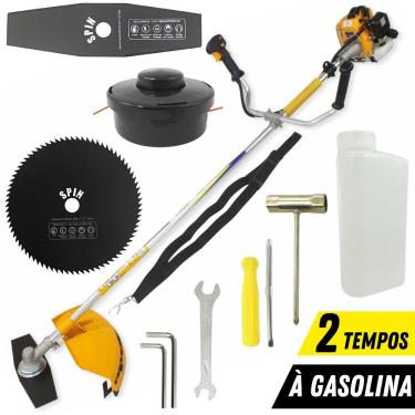 Imagem de  Roçadeira Profissional Vulcan Vr260h 2T 26Cc 0,9Hp Com Lâmina 2 Pontas + Disco Circular 80 Dentes Furo 25Mm Tamanho 255Mm Espessura 1,5Mm