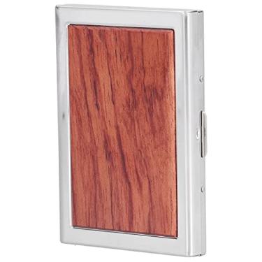 Imagem de Shanrya Capa para cartão de visita, caixa de cartão de crédito para evitar perdas para uso ao ar livre para vale-presente para mulheres (jacarandá)