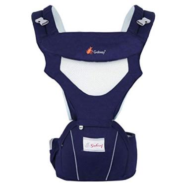Imagem de Porta-bebês ergonômico com assento de quadril, mochila porta-bebês para bebês, bolsa tipo estilingue para bebês recém-nascidos, urdidura de bebê respirável e macia para todas as estações
