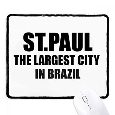 Imagem de Mousepad de borracha para jogos ST.Paul, a maior cidade do Brasil