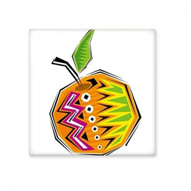 Imagem de Amarelo Alimento México Elemento Cultura Ilustração Cerâmica Azulejo Brilhante Decalque Pedra Adorna de Tijolos Vitrificados