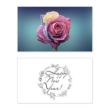 Imagem de Cartão de felicitações rosa escuro com mensagem de abençoar presente