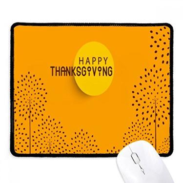 Imagem de Mousepad de borracha para jogos com borda costurada para o dia de Ação de Graças