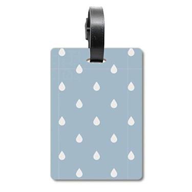 Imagem de Rain Drip Weather Cloud Pattern Bagagem Bagagem Etiqueta Bagagem Etiqueta Scutcheon Etiqueta