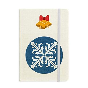 Imagem de Caderno com ilustração floral azul Talavera mas jingling Bell