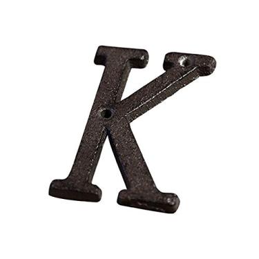 Imagem de Número de placa de casa flutuante 3D de 7,6 cm, letra do alfabeto de metal número A a Z, placa personalizada de 0 a 9 para placa de porta personalizada caixa de correio de rua, metal de ferro fundido, montagem de parafuso, antiferrugem