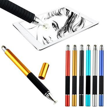 Imagem de Caneta Stylus Ponta Fina 2 em 1 Tela Touch Screen Celular Tablet Ultrabook Universal (Vermelho)
