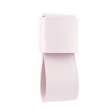 Imagem de Puxador Dori 1g - Textura de Couro - Couro Rosa