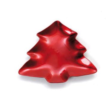 Imagem de Sousplat Pinheiro Vermelho P 21cm - 01 Unidade - Cromus Natal - Rizzo