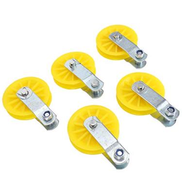 Imagem de Polia de fazenda de instalação simples, polia fixa de gado, 5 peças de gancho de metal grande para a maioria das fazendas e casas de frango