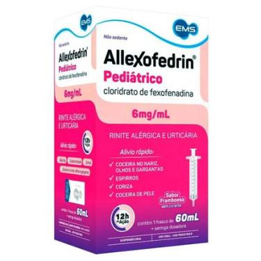 Imagem de Allexofedrin 6mg Pediátrico suspensão oral 60ml EMS