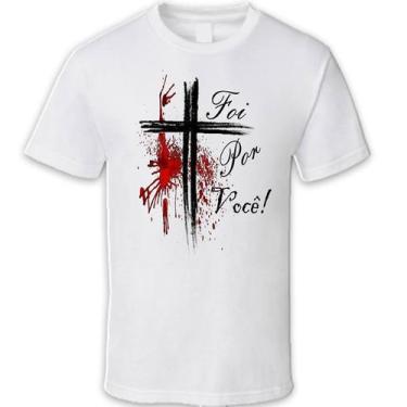 Imagem de Camiseta Poliéster Branca Estampa Gospel - Art Nik