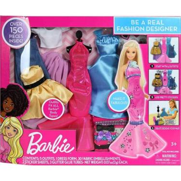 Imagem de Boneca Barbie Kit De Design De Moda Com Roupas - Aprenda Seja Uma Esti