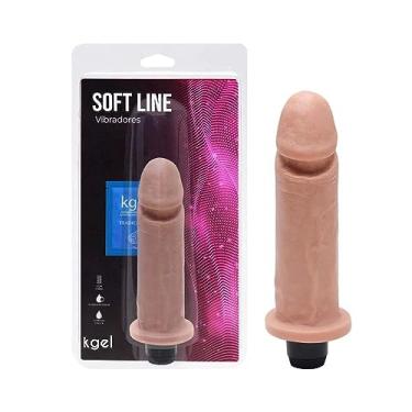 Imagem de Dildo Pênis Vibrador Interno 17 X 4Cm Kgel borracha sex shop