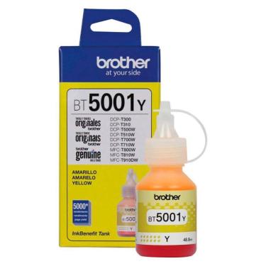 Imagem de Garrafa de Tinta Compatível Brother BT5001Y Amarela 5.000 Paginas para HL 74000DW DCP T220 T300 T310 T420W T500W T510W