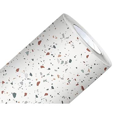 Imagem de Papel de Parede Mármore Granilite Vinil Adesivo Impermeável Lavável Pia Box Mesa Banheiro 2m X 60cm