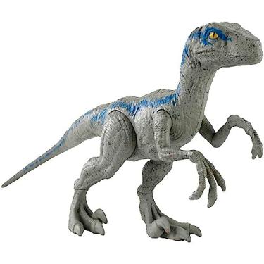 Imagem de Jurassic World, Dinossauro Velociraptor Blue com 30 cm de Comprimento e Formato Realista, Para Crianças a Partir de 3 Anos, Mattel
