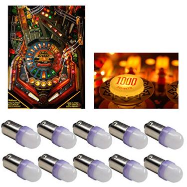 Imagem de PA Lâmpada LED 10PCS T11#44#47%1893#756#1847 ba9s 2 SMD 2835 LED 6.3V DC Bayonet Pinball Machine Bulb Roxo