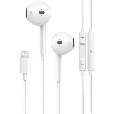 Imagem de Fones de ouvido SKYCABLE Fones de ouvido com fio com conector Lightning para