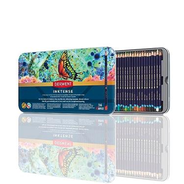 Imagem de Derwent - Lápis de Cor Aquarelável Inktense 36 Cores Estojo Lata Derwent, 2301842