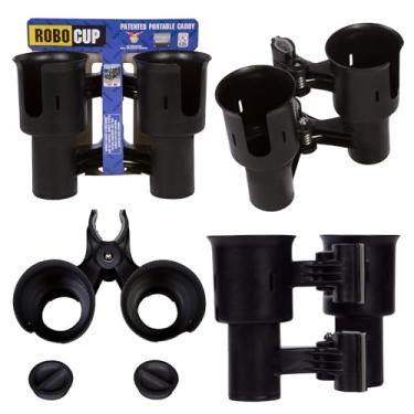 Imagem de ROBOCUP, (Preto), melhor suporte de copo para bebidas, vara de pesca, barco, cadeira de praia, carrinho de golfe, cadeira de rodas, andador, baquetas de bateria, suporte de microfone