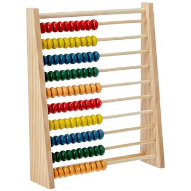 Imagem de Contador Ábaco Horizontal, 10 Colunas, em Madeira, Toy Mix