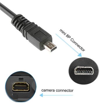 Imagem de Cabo USB PC Data Sync  Cabo para Câmera Sony  Cybershot  DSC H200 B  DSC H300 B  8Pin