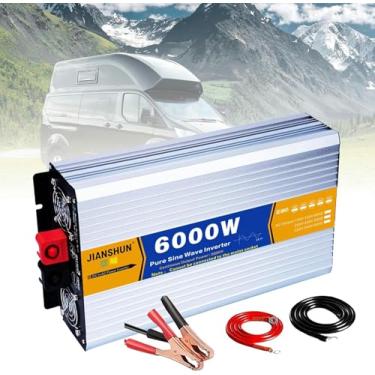 Imagem de O Onda Senoidal Pura Do Inversor De Energia 3000W-8000W (Tela Lcd), Dc (12V/24V/48V/60V/72V) Para O Conversor De Ca (110V/220V), Para O Sistema Solar Do Sistema Solar De Rv DoméStico,8000W-60V*-1