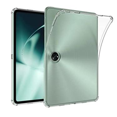 Imagem de Zeking Capa para OnePlus Pad (2023), capa flexível de TPU com cantos reforçados e transparentes e cristalinos para OnePlus Pad 29.5 cm (2023) (transparente)