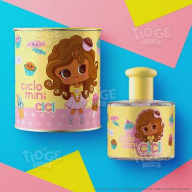 Imagem de Perfume Infantil Cici Mel Ciclo Mini Deo Colônia com Lata Personalizada Presente 100ml