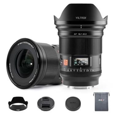 Imagem de Viltrox AF 16 mm F1.8 Z para lentes Nikon Z Mount Full Frame Lente Prime Wide Angle Autofocus DF com tela LCD Interruptor AF/MF compatível com Nikon Z-Mount Z5 Z50 Z6 Z6II Z7 Z7II ZFC Z30 Z9 Z8 ZF