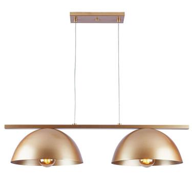 Imagem de Luminária Pendente Trilho Retro Industrial Montreal Para 2 Lâmpadas E27 Bivolt